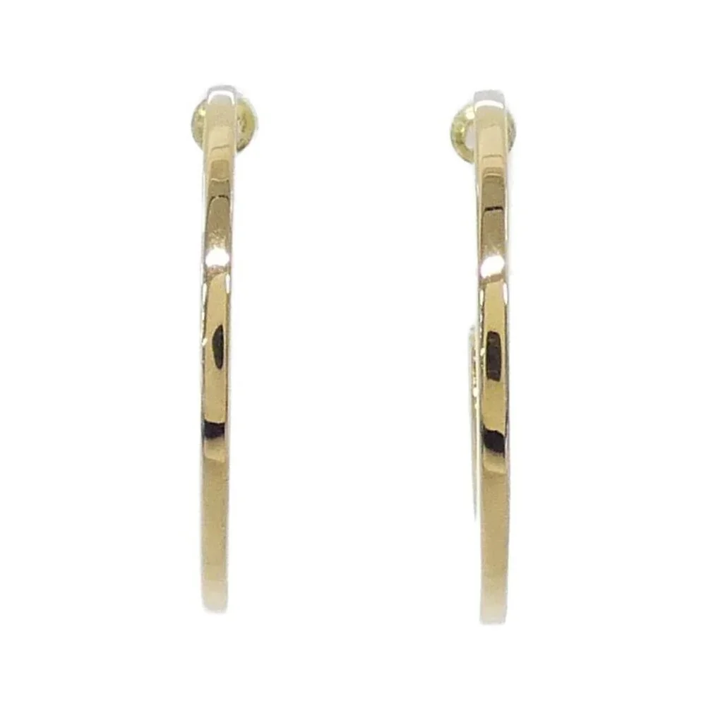 #107 - Chanel Gold/Crystal Hoop Earrings - ABD144 - Picture 5 of 6